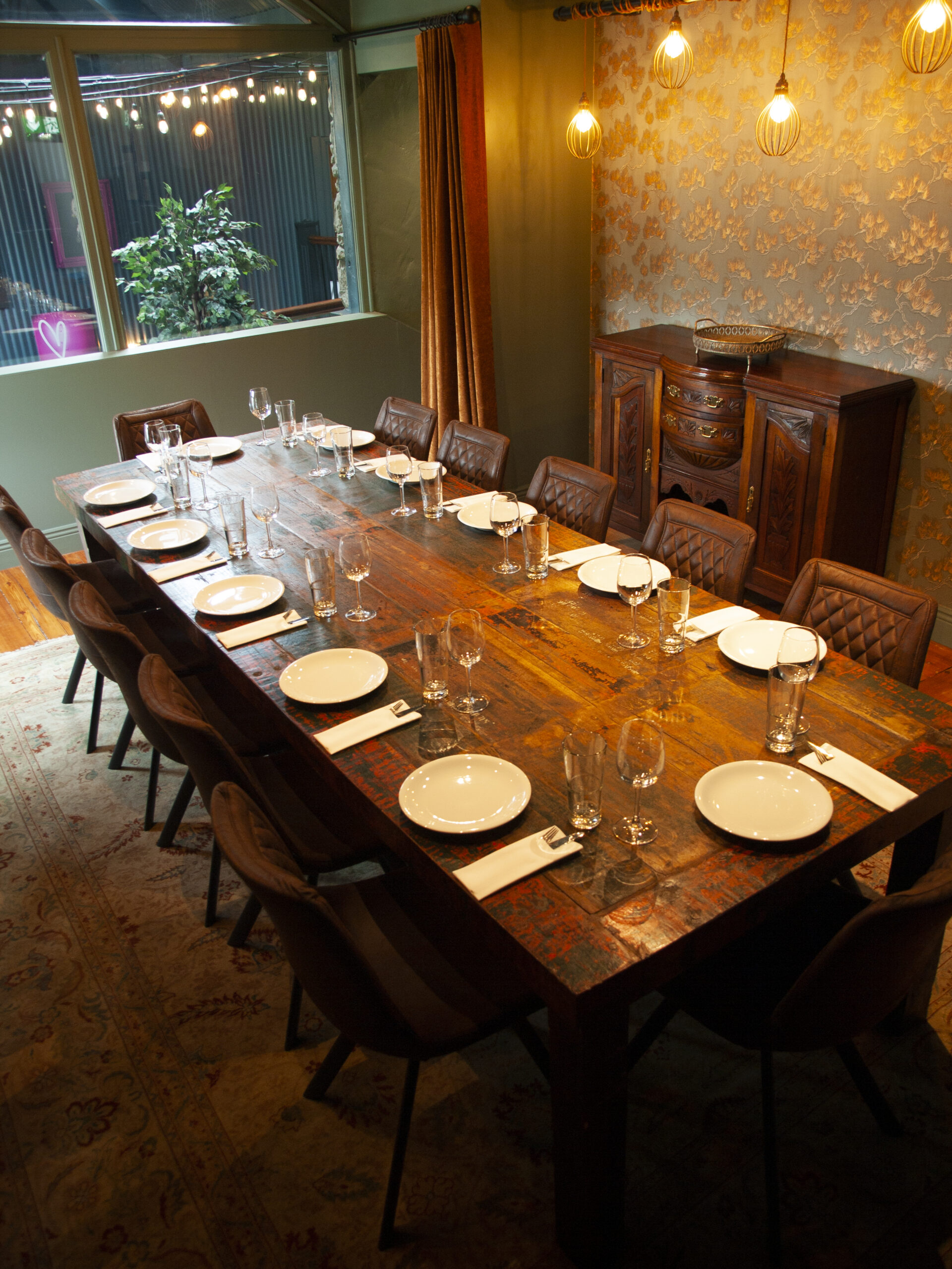 Private dining room at Slevin's Bar Dunboyne